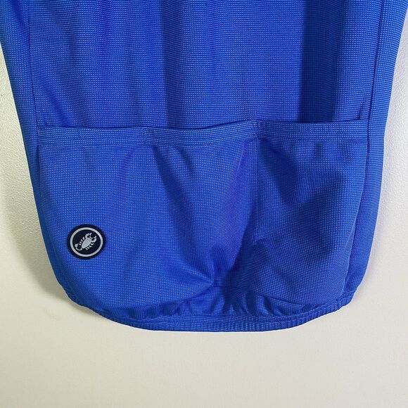 Castelli Blue Full Zip Cycling Jersey Size Large - Picture 10 of 16
